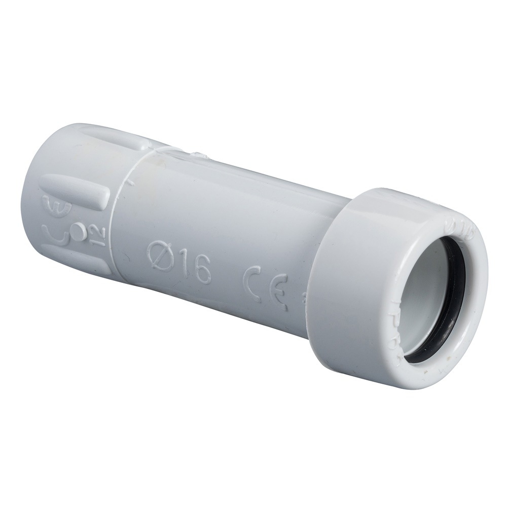 Raccordo RTGP16 tubo-guaina IP67 protezione cavi tubi Ø16mm guaine Ø12mm industriale