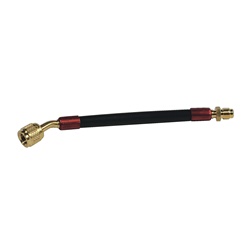 Tubo flex terminale alta pressione 45° resistente per impianti elettrici professionali