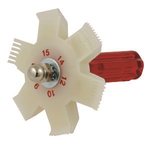 Pettine per pareggiare alette radiatori con denti multipli maniglia ergonomica per manutenzione termoidraulica ed elettrica