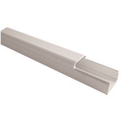 Canale portacavi 35x30 mm materiale resistente colore bianco grigio per impianti elettrici residenziali e commerciali