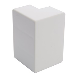 Angolare esterno 16x16 mm bianco RAL 9010 per impianti elettrici protezione connessioni