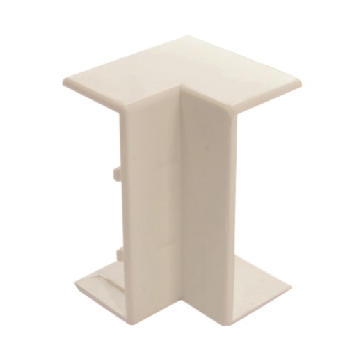 Angolo interno canalina elettrica 16x16 cm bianco RAL 9010 per impianti ordinati