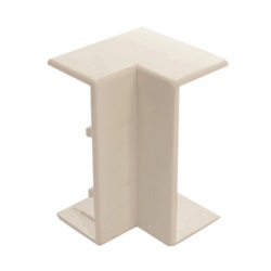 Angolo interno 30x10 cm bianco RAL 9010 per canaline elettriche installazione ordinata sicurezza