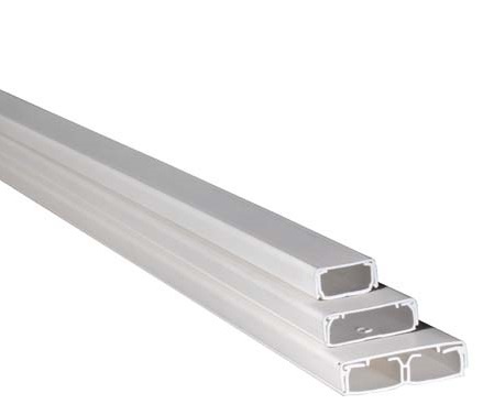 Canalina elettrica Minican 20x10 mm avvolgibile bianca per cavi residenziale e commerciale