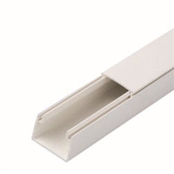 Canalina elettrica plastica rigida 20x17 mm bianca 1 metro per cavi elettrici residenziale commerciale