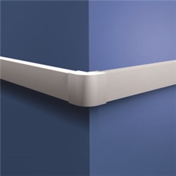 Angolo esterno fisso 30x17 cm protezione angoli bianco RAL 9010 per impianti elettrici