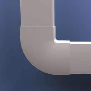 Angolo piano 30x17 cm materiale resistente finitura bianca raccordo elettrico