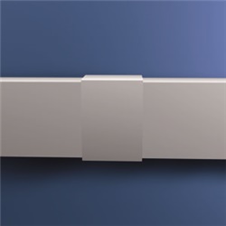 Giunto coprincavo 30x17 per canaline elettriche protezione cavi impianti civili industriali
