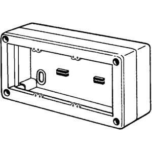 Scatola da incasso 6 moduli plastica bianco 9010 per installazioni elettriche interne