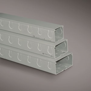 Canalina acciaio zincato preforata 100x50 mm per impianti elettrici industriali e civili