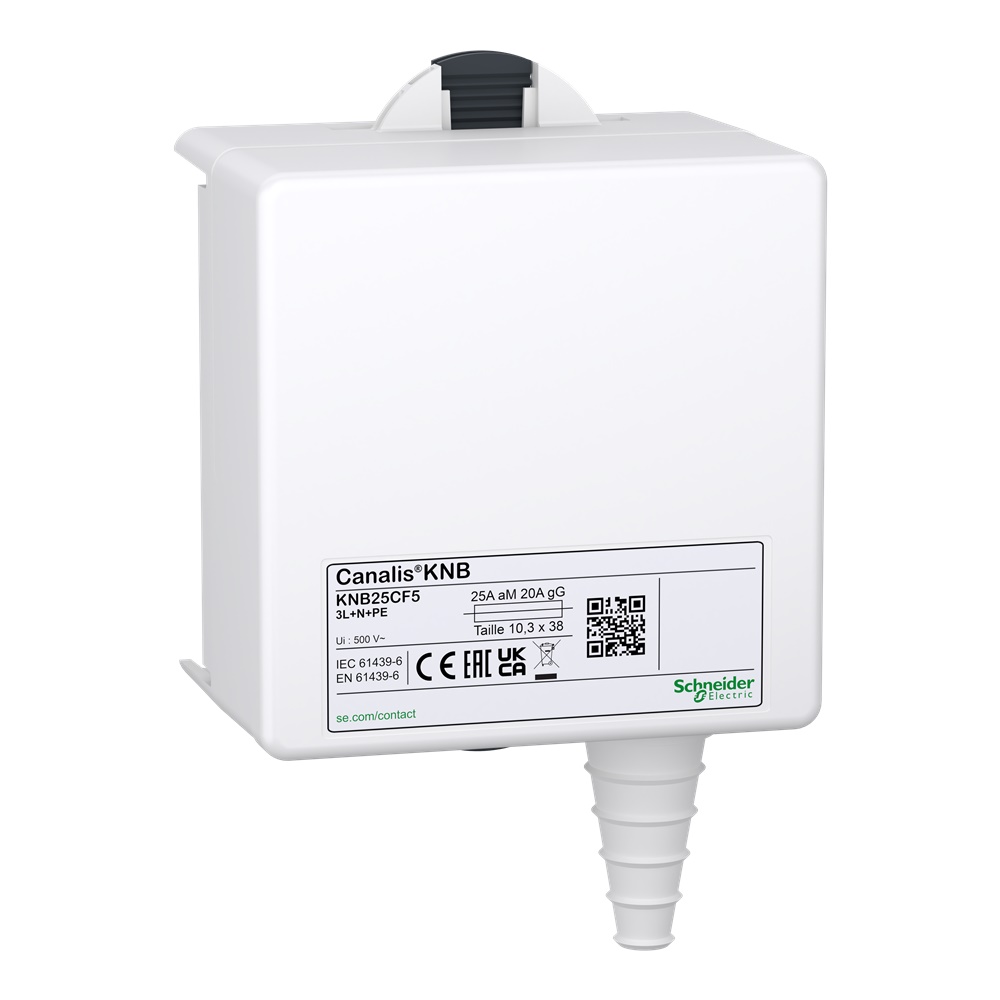Canalis - Unità di derivazione per fusibile NF - 10 x 38 - 25 A - 3L + N + PE