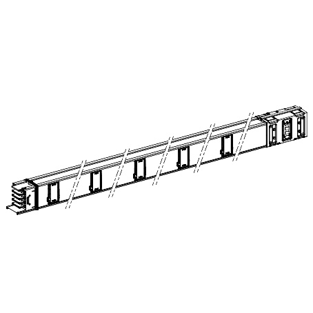 Canalis - Elemento rettilineo - 630 A - 5 m - 10 derivazioni