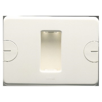 PLACCA 1 POS.BIANCO COMPACT