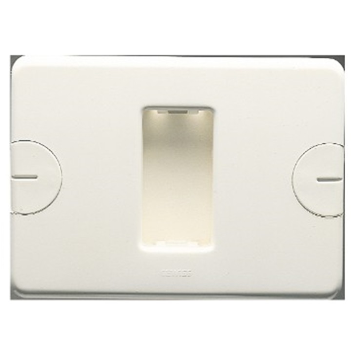 PLACCA 1 POS.BIANCO COMPACT