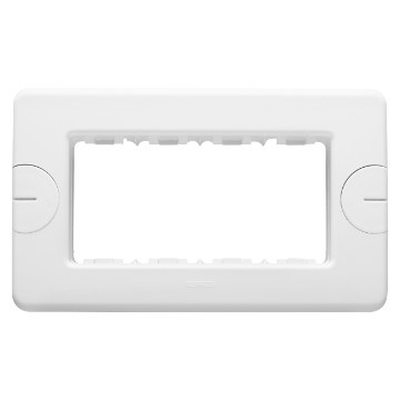 PLACCA 4 POS.BIANCO COMPACT