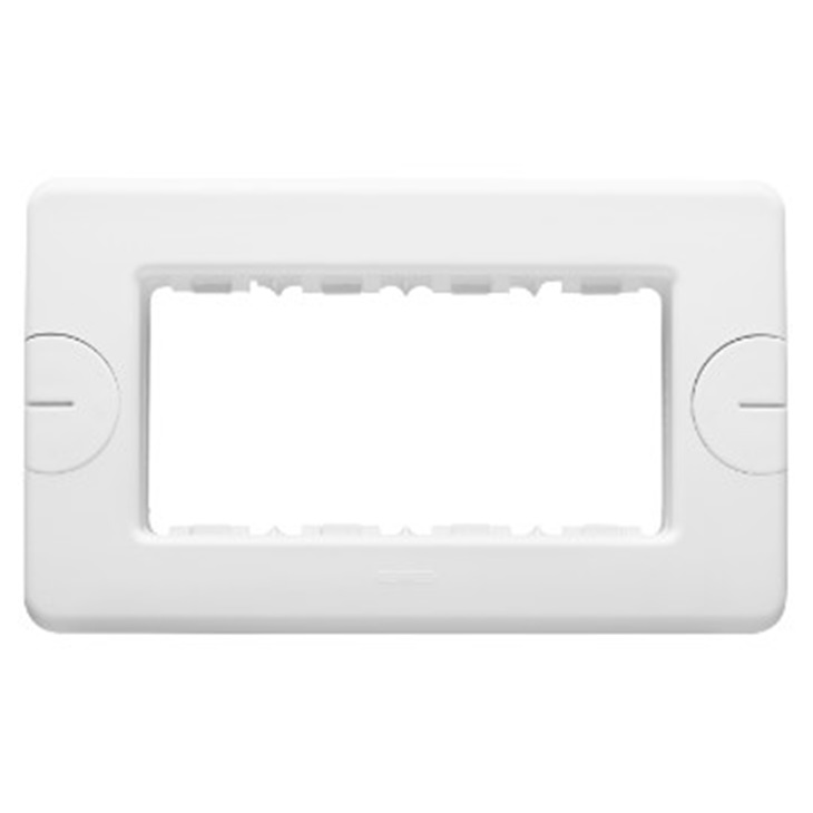 PLACCA 4 POS.BIANCO COMPACT