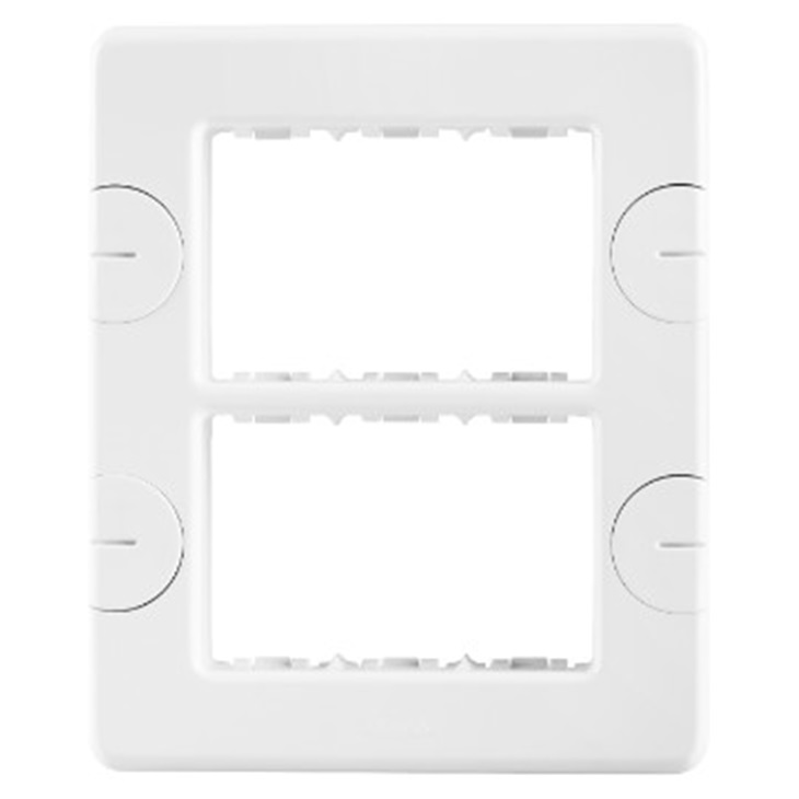 PLACCA 6 POS.BIANCO COMPACT