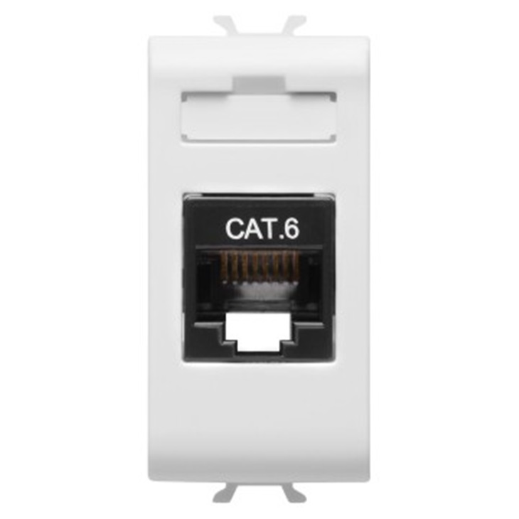 CONNETTORE RJ45 1M CAT.6 UTP BIANCO