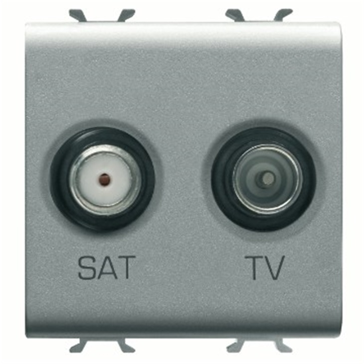 PRESA TV+SAT 2M TITANIO