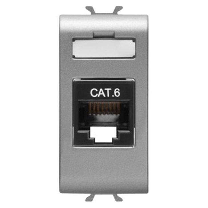 CONNETTORE RJ45 1M CAT.6 UTP TITANI