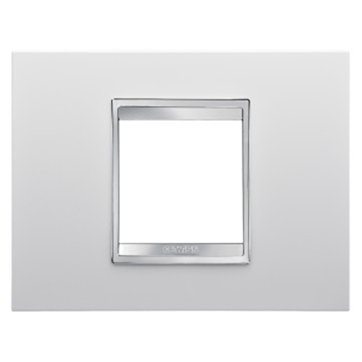 PLACCA LUX 2P BIANCO LATTE