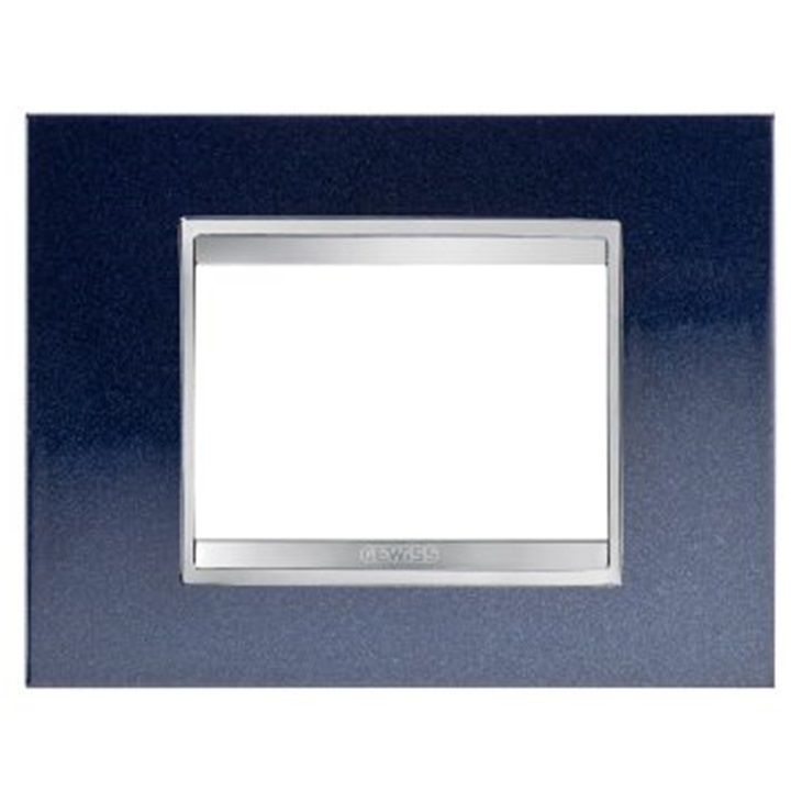 PLACCA LUX 3P METAL.BLU CHIC