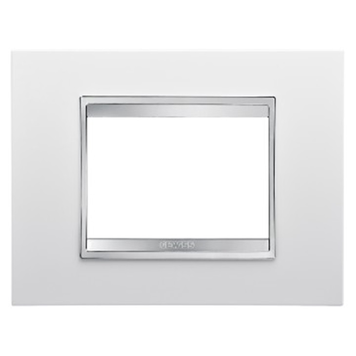 Placca Lux 3P Bianco Latte  