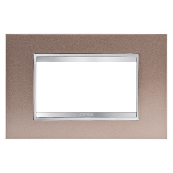 PLACCA LUX 4P METAL.BRONZO PERLATO