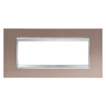 PLACCA LUX 6P METAL.BRONZO PERLATO