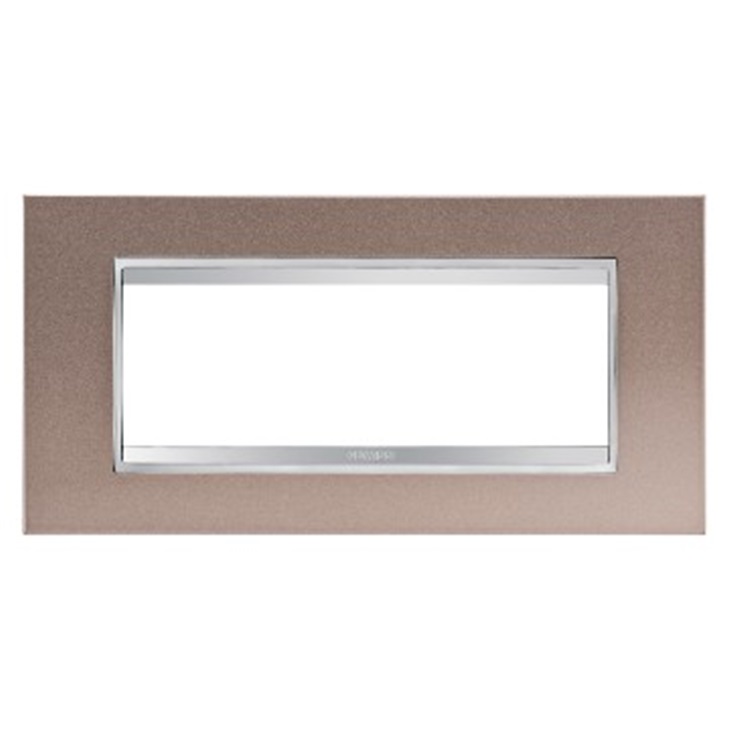 PLACCA LUX 6P METAL.BRONZO PERLATO