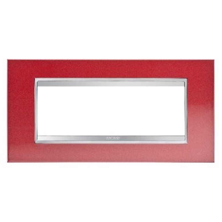 PLACCA LUX 6P METAL.ROSSO GLAMOUR