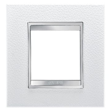 PLACCA LUX INT.2P PELLE BIANCO
