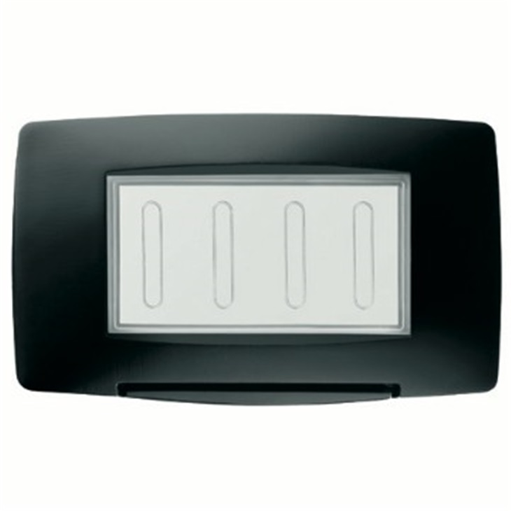 PLACCA STAGNA 4P IP55 NERO