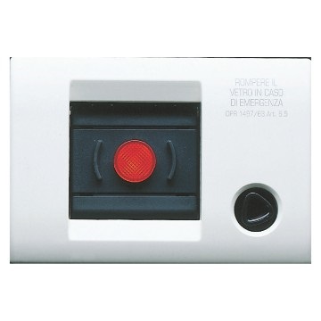 PLACCA AUTOPORTANTE PER ASCENSORE - IP40 - BIANCO - PLAYBUS