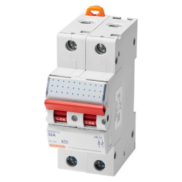 INTERRUTTORE DI MANOVRA-SEZIONATORE - 2P 100A 415V - 2 MODULI