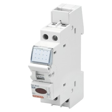 INTERRUTTORE NON AUTOMATICO - CON SPIA DI SEGNALAZIONE - 16A 1P 230V - 1 MODULO