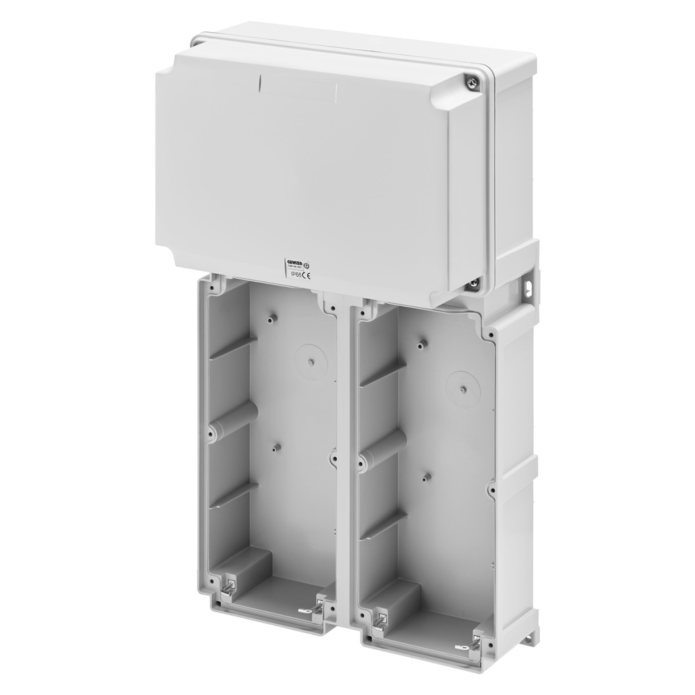BASE MODULARE PRESE FISSE VERTICALI IMPEGNI GRAVOSI - 2 PRESE 16/32A / SELV