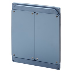 QMC16/63 - PANNELLO FLANGIATO - 2 PRESE INTERBLOCCATE VERTICALI 16/32A IP55 - AZZURRO