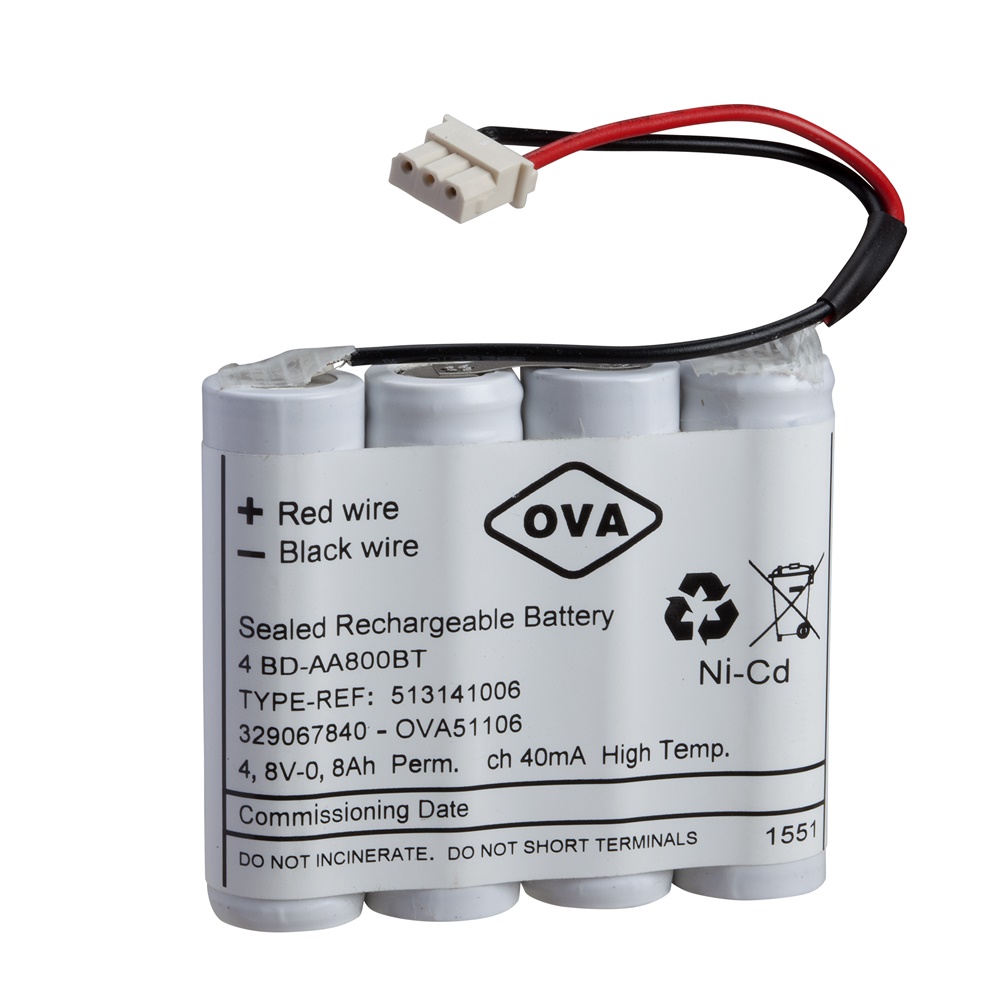 Batteria Ni-Cd HT 4,8V 0,8Ah affiancate