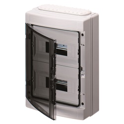 Centralino parete 24 moduli (12x2) IP65 stagno morsetti protezione distribuzione elettrica