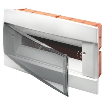 CENTRALINO DA ARREDO - DA INCASSO - PREDISPOSTO PER ALLOGGIAMENTO MORSETTIERE - 148X165X23 - BIANCO - 4 + 1/2 MODULI