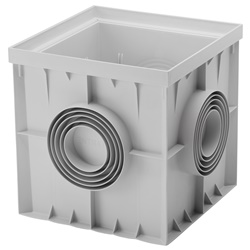 Pozzetto termoplastico 200x200 senza coperchio per impianti elettrici e telecomunicazioni