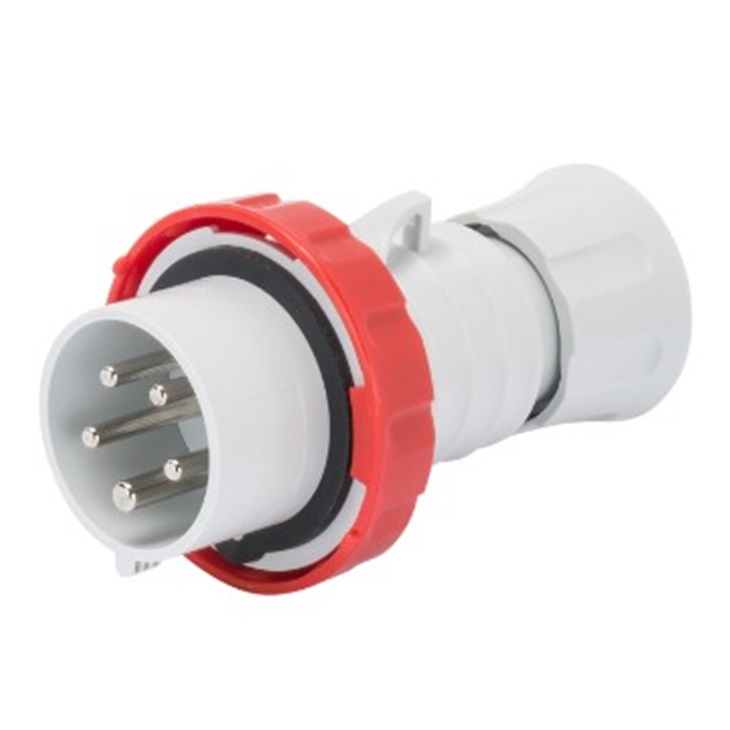 Spina mobile diritta HP IP66/IP67/IP68/IP69 3P+N+T 32A 380-415V 50/60Hz 6H rosso 