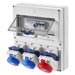 Quadro elettrico IP65 Q-DIN 5-20 moduli per industria e cantiere