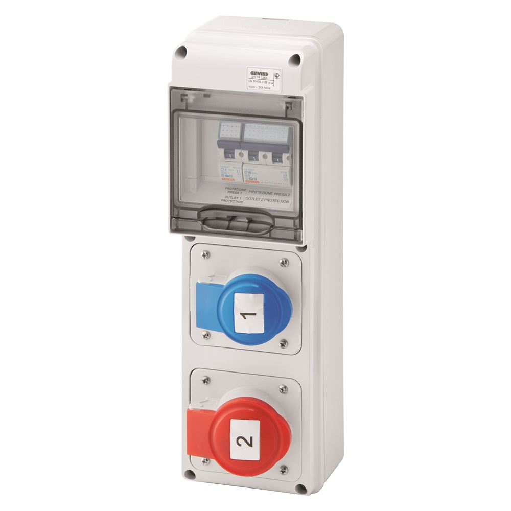 Quadro elettrico Q-DIN IP65 modulare per distribuzione energia terziario industriale cantiere