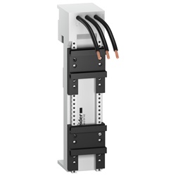 Piastra di montaggio LA9Z 1×3P 32 A - 45×200×63 mm per GV2LE/P/ME + LC1D