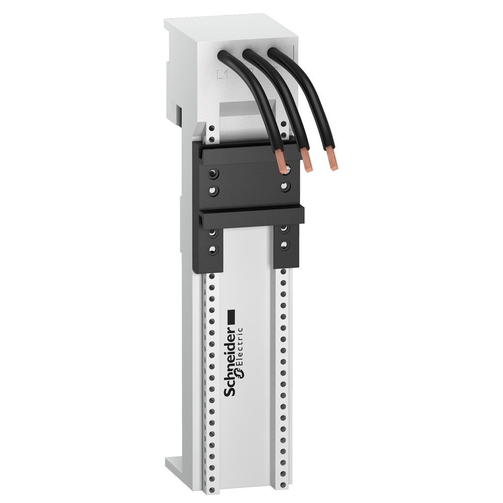 Piastra di mont. ×3P 25 A - 45×200×63 mm per GV2LE/P/ME + LC1D/LC1K/LP4K06-12