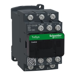 Contattore TeSys LC1D - 3 poli - AC3 440V 12 A - 72 V CC
