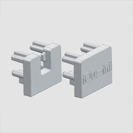Testate di chiusura per profilo lineare basso da superficie.
