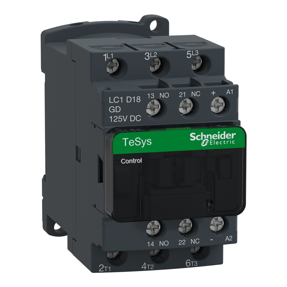 Contattore TeSys LC1D - 3 poli - AC3 440V 18 A - 125 V CC